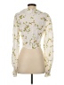 Divine Heritage 100% Viscose Ivory Long Sleeve Blouse Size S - photo 2