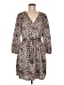 DR2 100% Polyester Print Ivory Casual Dress Size M (estimated) - photo 1