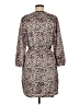 DR2 100% Polyester Print Ivory Casual Dress Size M (estimated) - photo 2
