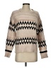 Skies Are Blue Chevron-herringbone Tan Pullover Sweater Size XS - photo 1