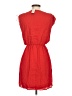 Express 100% Polyester Solid Red Casual Dress Size XS - photo 2