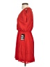 Express 100% Polyester Solid Red Casual Dress Size XS - photo 5