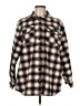 Time and Tru Plaid Brown Tan Jacket Size M - photo 1