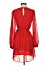 Express 100% Polyester Solid Red Casual Dress Size XS - photo 2