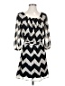As U Wish 100% Polyester Chevron-herringbone Gray Casual Dress Size S - photo 1