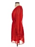Express 100% Polyester Solid Red Casual Dress Size XS - photo 5