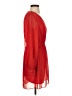 Express 100% Polyester Solid Red Casual Dress Size XS - photo 4