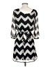 As U Wish 100% Polyester Chevron-herringbone Gray Casual Dress Size S - photo 2