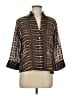 Jaipur 100% Polyester Brown 3/4 Sleeve Blouse Size M - photo 1