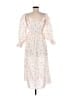 Sleeper 100% Linen Floral Ivory Casual Dress Size M - photo 2