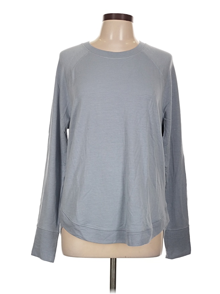 Pre-owned Athleta Pullover Sweater In Gray