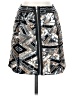 NBD 100% Polyester Graphic Silver Casual Skirt Size 0 - photo 1