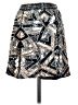 NBD 100% Polyester Graphic Silver Casual Skirt Size 0 - photo 2