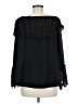 Say What? Black 3/4 Sleeve Blouse Size M - photo 2