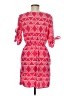 Unbranded 100% Polyester Print Red Casual Dress Size M (estimated) - photo 2