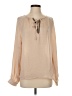 Coco + Carmen 100% Polyester Tan Long Sleeve Blouse Size Sm - Med - photo 1