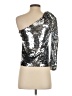 Veronica Beard Metallic Silver 3/4 Sleeve Top Size 0 - photo 2