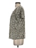 Erika Animal Print Gray Short Sleeve Blouse Size S - photo 5