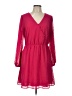 POPSUGAR 100% Polyester Polka Dots Pink Casual Dress Size L - photo 1