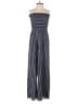 Mlle Gabrielle 100% Polyester Stripes Blue Jumpsuit Size M - photo 1