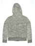 Justice Hearts Gray Zip Up Hoodie Size 8 - photo 2