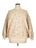 Main Strip Animal Print Tan Pullover Sweater Size XL - photo 1