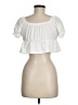 Shein White Short Sleeve Top Size 6 - photo 2