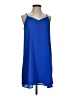 Mi ami 100% Polyester Solid Blue Casual Dress Size S - photo 1