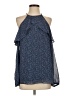 MICHAEL Michael Kors 100% Polyester Blue Sleeveless Blouse Size S - photo 1