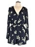 Cupcakes & Cashmere 100% Polyester Floral Blue Romper Size L - photo 1