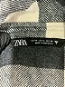 Zara Checkered-gingham Gray 3/4 Sleeve Button-Down Shirt Size M - photo 7