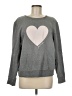 Caslon Hearts Gray Sweatshirt Size M - photo 1