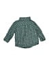 Gymboree 100% Cotton Checkered-gingham Green Long Sleeve Button-Down Shirt Size 6-12 mo - photo 2