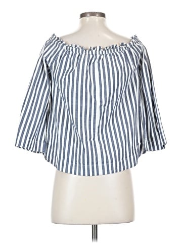 Madewell 3/4 Sleeve Blouse (view 2)