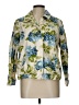 Appleseeds 100% Cotton Floral Ivory Jacket Size L (petite) - photo 1