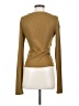 By Anthropologie Tan Green Long Sleeve Top Size S - photo 2