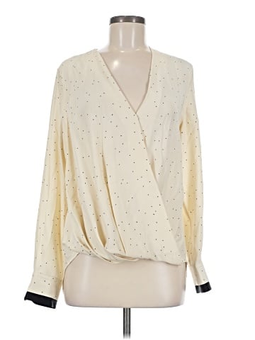 Rag & Bone Long Sleeve Silk Top (view 1)