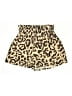 Unbranded 100% Polyester Animal Print Gold Shorts Size M - photo 1