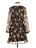 Old Navy 100% Polyester Print Yellow Casual Dress Size M - photo 2