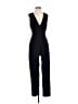 BCBGeneration 100% Polyester Solid Black Jumpsuit Size 4 - photo 1