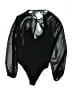 Express 100% Polyester Black Bodysuit Size XS - photo 1