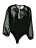 Express 100% Polyester Black Bodysuit Size XS - photo 2