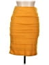 Brat Star Solid Yellow Formal Skirt Size L - photo 1