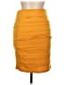 Brat Star Solid Yellow Formal Skirt Size L - photo 2