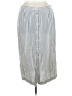 ASOS 100% Cotton Stripes Silver Ivory Casual Skirt Size 14 - photo 1