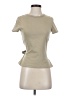 Zara Tan Short Sleeve Top Size S - photo 1