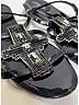 Chanel 100% Patent Leather Black Sandals Size EU 38 - photo 3