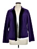 TanJay 100% Polyester Color Block Purple Blazer Size 16 - photo 1