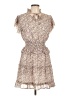 Unbranded 100% Polyester Floral Tan Casual Dress Size L - photo 1