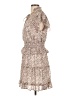 Unbranded 100% Polyester Floral Tan Casual Dress Size L - photo 5